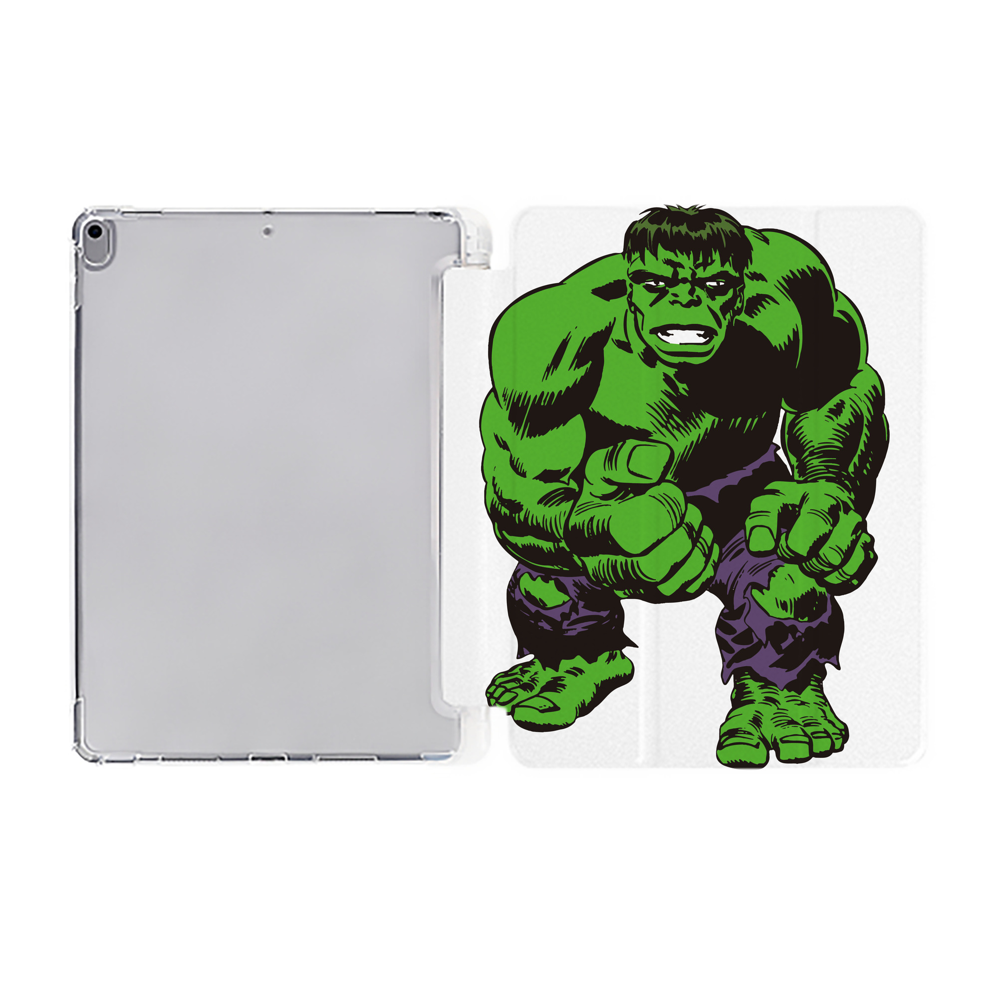 （画像用） アベンジャーズ The Avengers IPad ケース ペン収納付き 三つ折りスタンド PUレザー×シリコン 対応機種9.5/10.5/10.9インチ